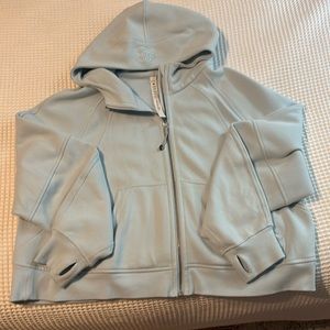 Lululemon Full Zip Hooded Powder Sheer Blue XL/XXL